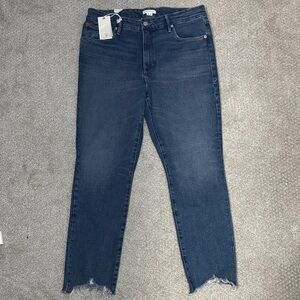 NWT Good American Women’s Denim High-Rise Skinny Jeans Sz 14/32